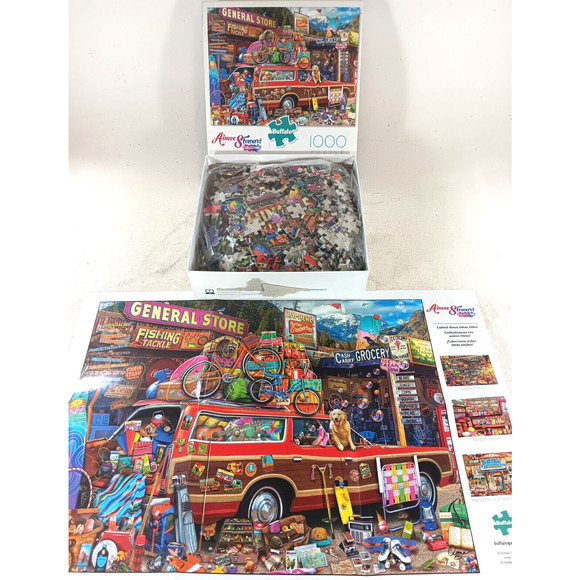 Family Vacation 1000 Piece Jigsaw Puzzle Aimee Stewart by Buffalo Games - Picture 4 of 4